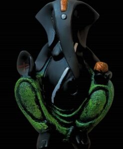 พระพิฆเนศ องค์ดำ ภูษาเขียว