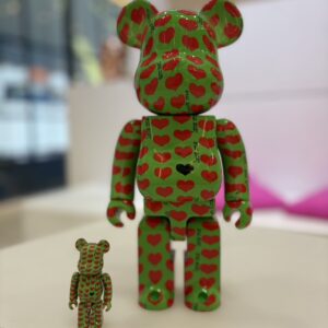 BE@RBRICK Green Heart 400% & 100%